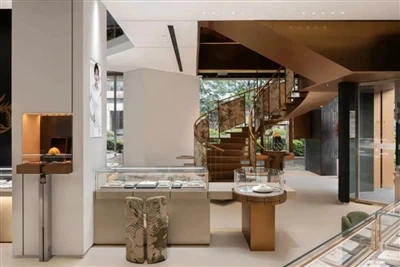 Tienda insignia de Lao Feng Xiang en Hangzhou: reinterpretando el ambiente oriental de Phoenix en...